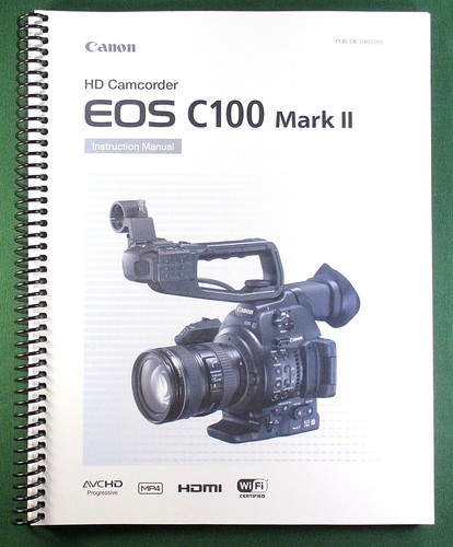 Canon eos c100 - c100, manuale