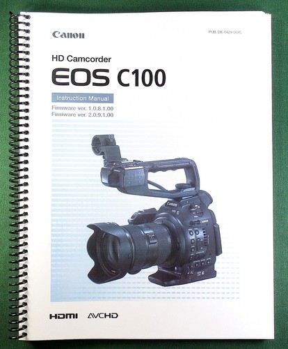Canon eos c100 manuale - canon,